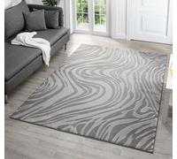 Desire Rugs Vellure Modern Indoor Living Room Area Rug Embossed Metallic Sheen Marble Design Anthracite 120X170 Cm, Purple