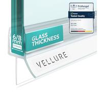 Vellure Premium Seal Shower Glass Door - Durable Shower Door Seal Bottom Rubber Lip for Shower Doors (6 mm, Universal Length up to 100 cm)
