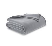 Vellux 1B07055 Original Insulating Core Hotel Style Solid blanket Machine Washable Soft Cozy Warm Thermal Durable Pet Friendly All Seasons Layering Bed Sofa Blankets, Twin, Grey