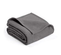 Vellux Blanket, Polyester, Grey, King