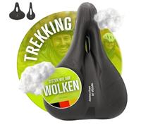 Velmia Trekking Bicycle Saddle - Comfortable Saddle for Men and Women - 3 Zone Concept - Waterproof Bicycle Seat with Ergonomic Design