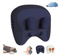 Velmore Pillow Neck & Shoulder Massager, Thermoknead Neck & Shoulder Massager with 4D Rolling Nodes, Three Modes and Strengths, Heat, Adjustments, for Necks Relax (Blue)