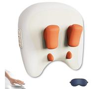 Velmore Pillow Neck & Shoulder Massager, Velmores-Neck Massager, with 4d Rolling Nodes, Three Modes and Strengths, Heat, Adjustments, for Necks Relax (White)