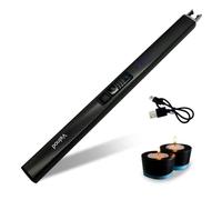Velnod Electric Lighter Candle Lighters - Christmas Gifts Stocking Fillers for Women Lighters for Candle USB Rechargeable Plasma Arc Lighter (Black)
