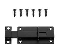 Velnos Gate Latch Sliding Bolt Mechanism with Mounting Screws for Fence Edroom Garage Window and Cabinet Use