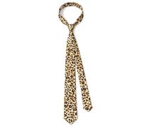 Velnos Leopard Print Tie 2 x 58 Inch Skinny Necktie Animal Pattern Accessories for Party