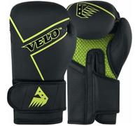 VELO Boxing Matte Leather Muay Thai Training Sparring Punching Bag Mitts kickboxing Fighting Gloves for Punch Bag | Focus Pad | Arm kick Pad (Green, 10oz)
