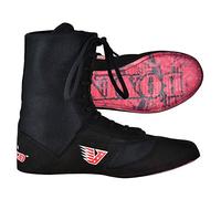 VELO - Boxing Shoes Cowhide leather with outer mesh with PU sole Unisex Shoes (Black, uk_footwear_size_system, adult, men, numeric, medium, numeric_9)