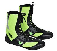 VELO - Boxing Shoes Cowhide Leather with Outer mesh with PU Sole Unisex Shoes (Green, UK_Footwear_Size_System, Adult, Men, Numeric, Medium, Numeric_7)