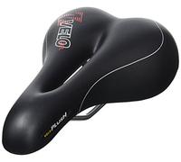 VELO Plush Gel Saddle - Black, L = 270 X W = 174 Mm