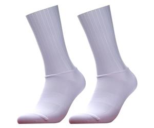 VELO PRO White Aero Cycling Socks UK 7-11