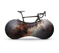 Velo Sock Bicycle Indoor Cover for Storage and Transportation, Stretchy Dirt Proof Fabric, Bike Travel Protection Cover, Multiple Designs, Stylish Accessory for Adult Bike - Interstellar