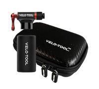 Velo-Tool™ Essential Cycling Case and CO2 Pump Inflator Kit - Premium, Lightweight & Adjustable Flow Foam Grip - Presta & Schrader Valve Compatible - Suitable for MTB, Race/Road & BMX