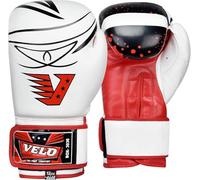 VELO Vivid Impact Series Boxing Gloves - Funky Contemporary Design in Orange, Red, Blue, Yellow DX Leather - Sizes 4oz 6oz 8oz 10oz 12oz 14oz 16oz Including Kids Sizes (Gold, 14oz)