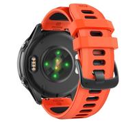 Velocarer Watch Band for Garmin Forerunner 570 47mm/Forerunner 265/Forerunner 255/Vivoactive 4/Venu 4 45mm/Venu 3/Venu 2, 22mm Quick Release Sport Replacement Bands, Orange & Black