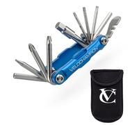 VeloChampion 14in1 Mini Bike Multi Tool Kit with Neoprene Storage Case | Pocket Multitool with Hex Allen Key Set, Spoke Wrench, Screwdrivers, Tyre Lever & Bottle Opener for All Bicycle Maintenance