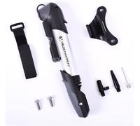 VeloChampion Alloy 9" Bike Pump with Pressure Gauge 120psi -