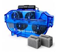 VeloChampion Handheld Bike Chain Cleaner Tool with 2 Extra Sponges, Blue | Effective Bike Chain Rust Remover for Optimum Chain Maintenance and Drivetrain Performance, Easy to Use & Safe for All Bikes