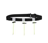 VeloChampion Running Waistpack Belt - Elastic Stretch Fit with Clip Fastening for Triathlon, Marathon, Cycling & Race Number Holder (Adult S/M + 3 Toggles + Gel Loops, 1)