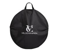 VeloChampion Waterproof Bicycle Wheel Bag Storage Cover | Mountain, Road or Gravel Bike | 650b. 700c. 26” 27.5” 29” Bicycle Wheelset Transport Travel Case (Black, 73cm (Road) x1)