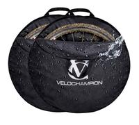 VeloChampion Waterproof Nylon Bike Wheel Bag, Small 16-24", 2 Pack