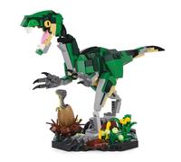 Velociraptor Building Set Poseable Baby Raptor Egg 437Pcs Office Diorama
