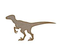 Velociraptor Dinosaur 3 - Laser Cut 3mm MDF Craft Shape Blanks (Medium)