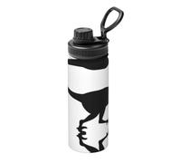 Velociraptor Dinosaur Printing Print 18oz Sports Insulated Kettle Versatile Travel Bottle for Basketball Outdoor