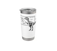 Velociraptor Distanceraptor Timeraptor Funny Physics Science Stainless Steel Insulated Tumbler