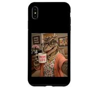 Velociraptor Raptor Dinosaur Selfie Humor Mommy Cute Love Case for iPhone XS Max