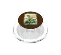 Velociraptor Raptor In Disguise Beware Of Movements Dinosaur PopSockets PopGrip for MagSafe