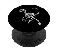 Velociraptor Skeleton Dinosaur Fossil Anatomy PopSockets Adhesive PopGrip