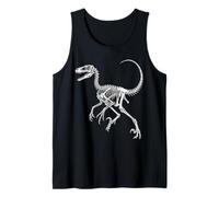Velociraptor Skeleton Dinosaur Fossil Anatomy Tank Top