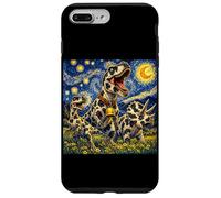 Velociraptor T- Rex Triceratops Farmer Funny Dinosaur Retro Case for iPhone 7 Plus/8 Plus