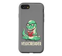 Velocireader Cute Reading Book Lover Dinosaur 90s Art EduEly Case for iPhone SE (2020) / 7/8