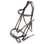 Velociti Ergonomic Leather Horse Bridle Havana (X Full)