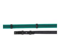 Velociti Gara Continental Rubber Grip Reins - 54" x 5/8" · Black and Green