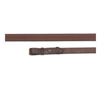 Velociti Gara Nylon Insert Rubber Grip Reins - 42" x 1/2" · Havana