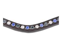 Velociti GARA Three Tone Browband - Blue/Havana - Pony