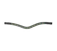 Velociti GARA Two Tone Browband - Green/Black - Pony