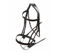 Velociti Hunter Leather Horse Cavesson Bridle Havana (Pony)