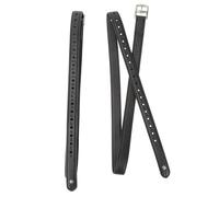 Velociti Lusso Non-Stretch 3/4 inch Stirrup Leathers - Shires - Black - Size: 48inch