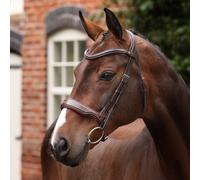 Velociti LUSSO Opus 180M Dressage Cavesson Bridle Havana - Pony
