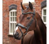 Velociti LUSSO Opus 180M Dressage Flash Bridle Black - Full