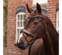 Velociti LUSSO Opus 180M Dressage Flash Bridle Havana - Cob