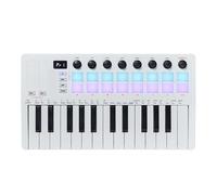 Velocities Sensitive Keybed Beating Pad LED Display 25 Keys Keyboard Controller With 16 Backlit Drum Pad