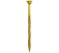 Timco 40020VY Velocity Premium Multi-Use Screws - Pz - Double Countersunk - Yellow 4.0 X 20 Box 200