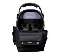 Velocity Pro Gear Stealth NB300 Open Tote Tool Bag, Electrician Tool Bag with Concealed Test Equipment Storage, Vertical Tool Pockets and YKK Zips, Shadow Black