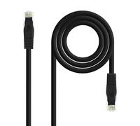 Velocraze Cat.6A LSZH UTP Cable, AWG24, 2 m Length, Black. Ideal for high-speed connections and small environments.