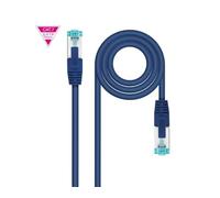 Velocraze Network Cable - 600mhz LSZH S/FTP Pimf Cat7 AWG26 Patch Cord, 2 m, Blue, Ideal for Fast and Secure Connections.